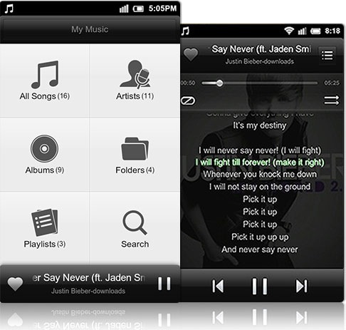 Reproductor de musica MIUI Android