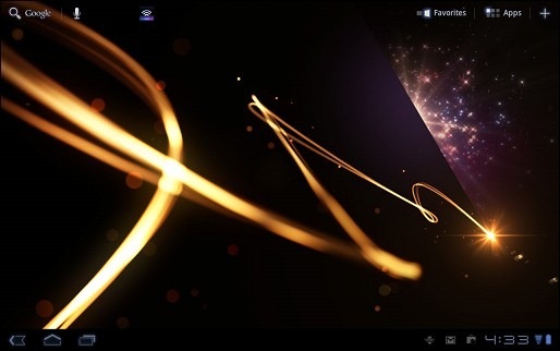 sony tablet homescreen