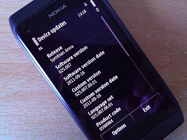 symbian anna actualizacion