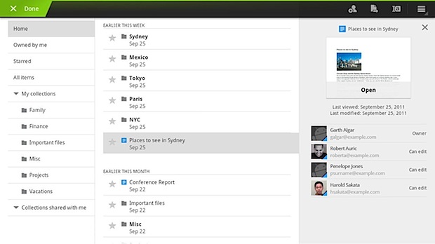 google docs honeycomb