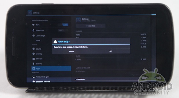 Nexus tablet UI