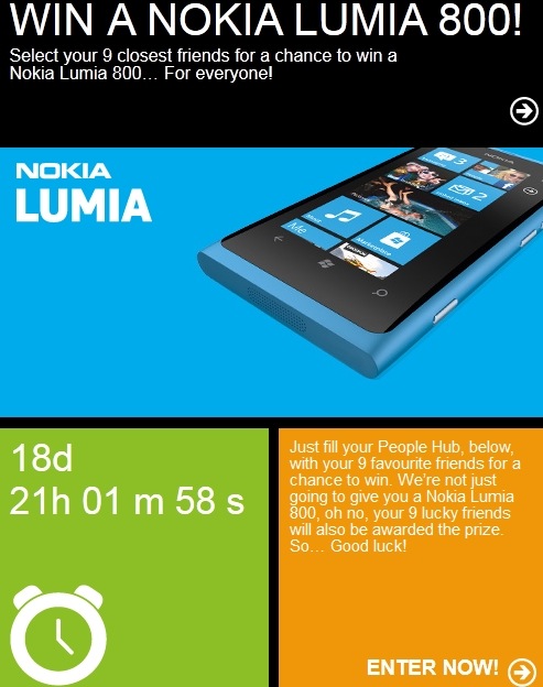 Nokia Lumia 800 Facebook