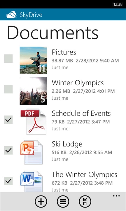 skydrive Windows Phone 2.0