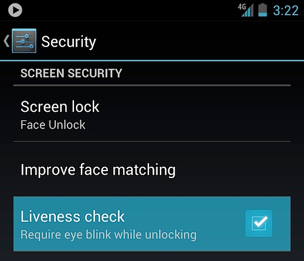 liveness check Face Unlock