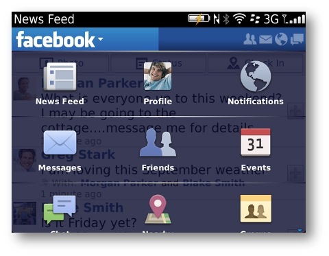 facebook v32 BlackBerry