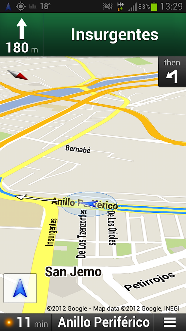 Google Maps Navigation México