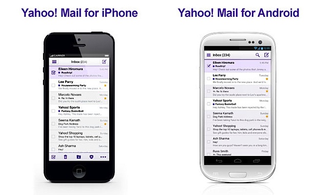 Yahoo mail iphone android