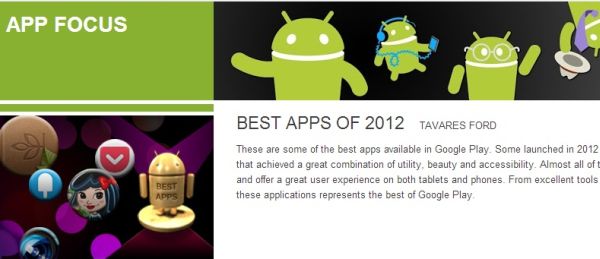 Mejores aplicaciones Android 2012