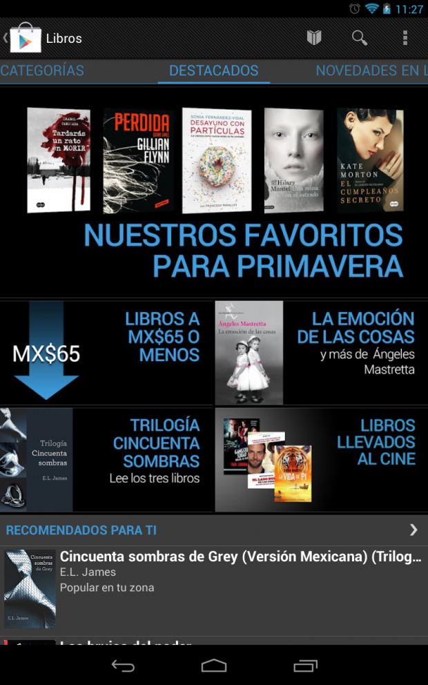 Google Play Libros Mexico