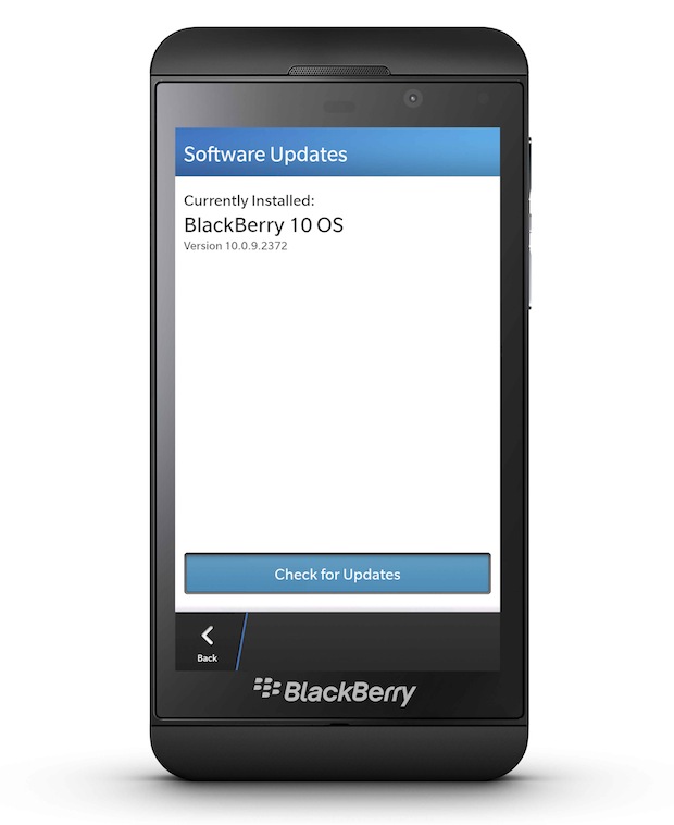 BlackBerry 10 actualizacion