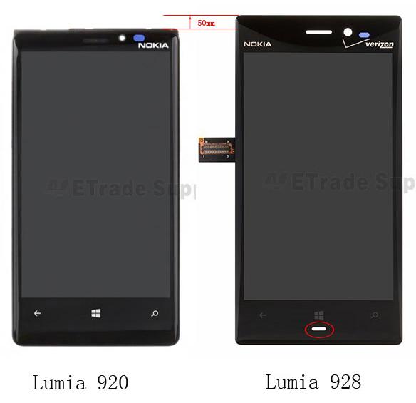 Lumia 928 comparado con 920