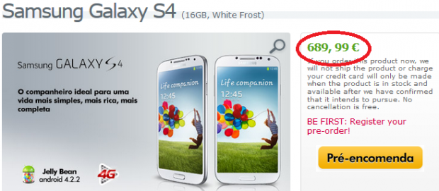 precio Galaxy S 4