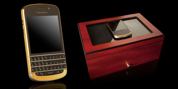 BlackBerry Q10 en oro