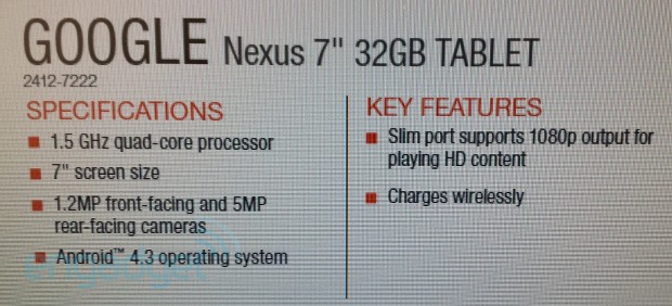 Nexus 7 nuevo lanzamiento