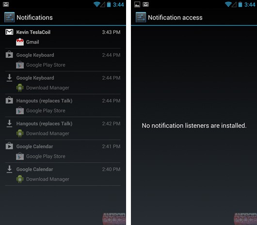 android 4.3 notificaciones