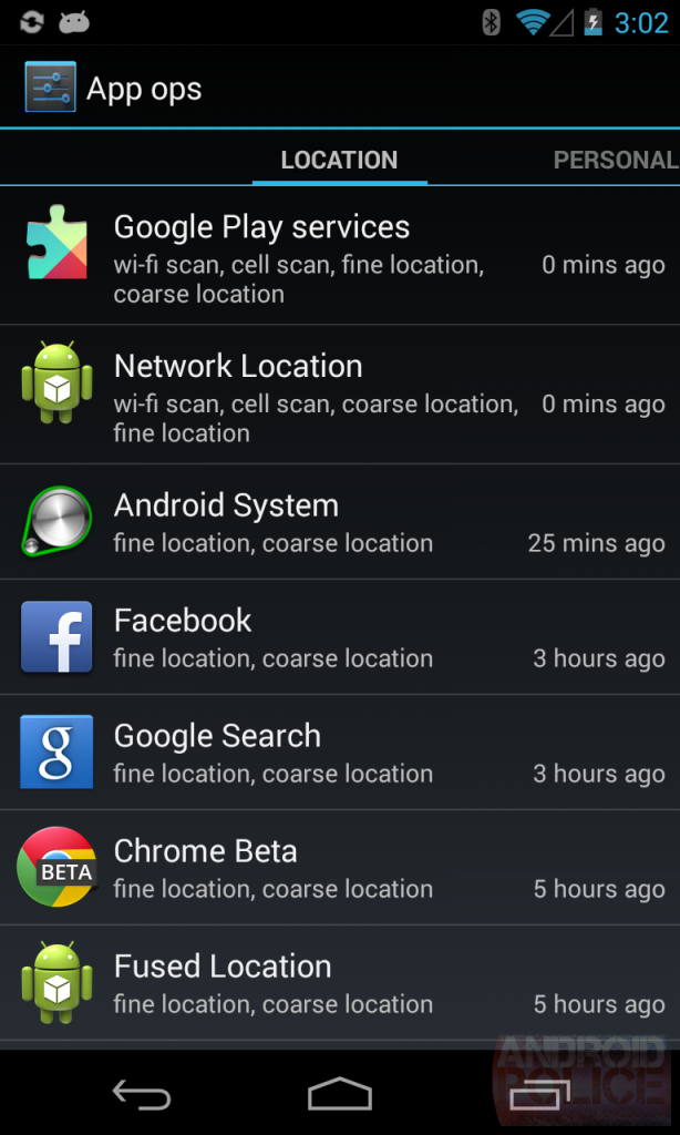 App Ops Android 4.3