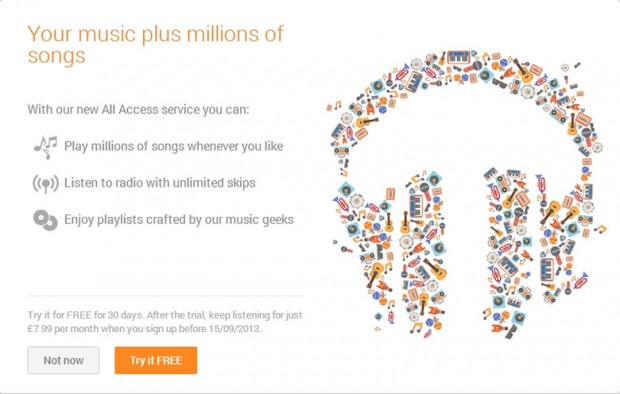Google Music All Access Europa