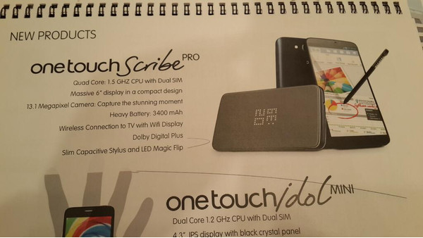alcatel one touch scribe pro