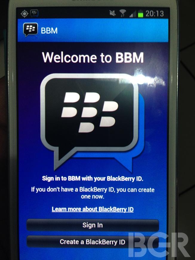 blackberry messenger android