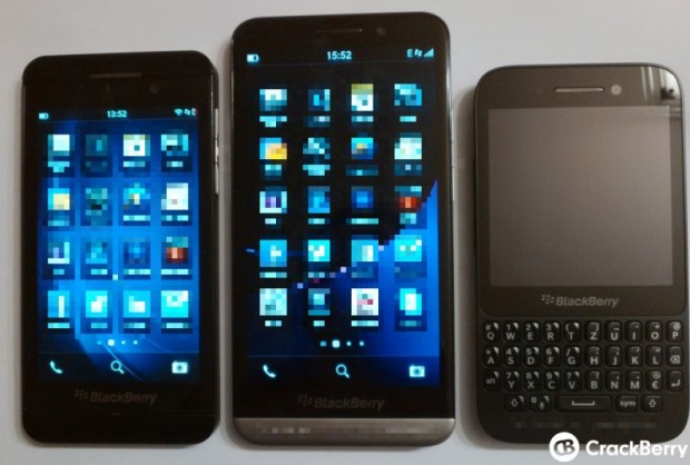 BlackBerry Z30 vs Z10 vs Q5
