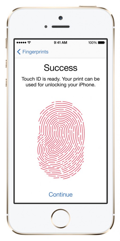 iPhone 5s touch id