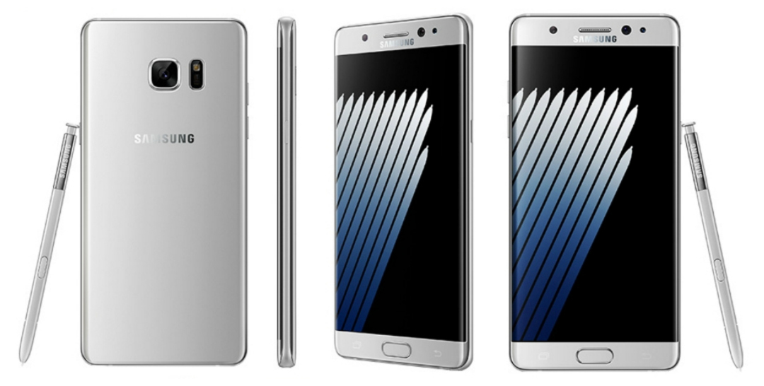 Samsung Galaxy Note7 plateado