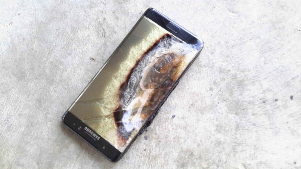 Galaxy Note 7 explotado