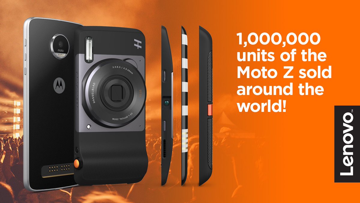 Moto Z 1 millon de unidades vendidas