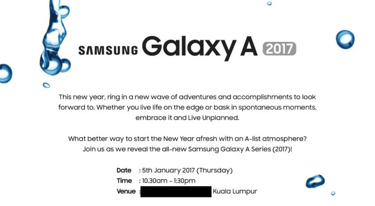 samsung galaxy a 2017 evento