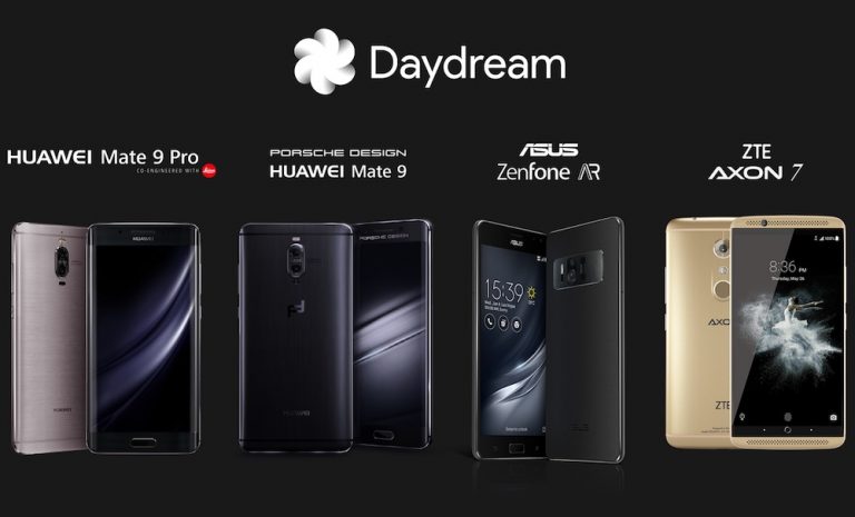 Google anunció que Daydream será compatible con estos smartphones