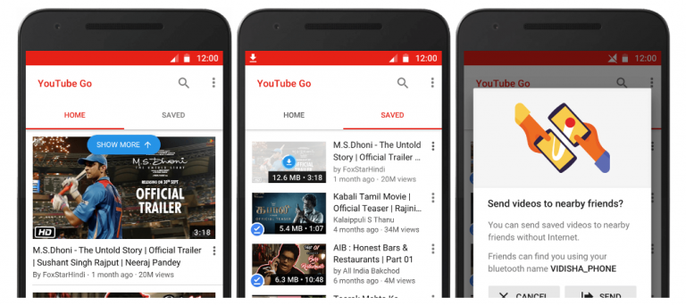 YouTube Go ya está disponible para usuarios de Android