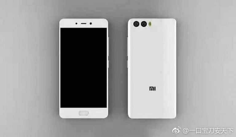 Xiaomi Mi 6 se filtra en render mostrando su cámara dual trasera