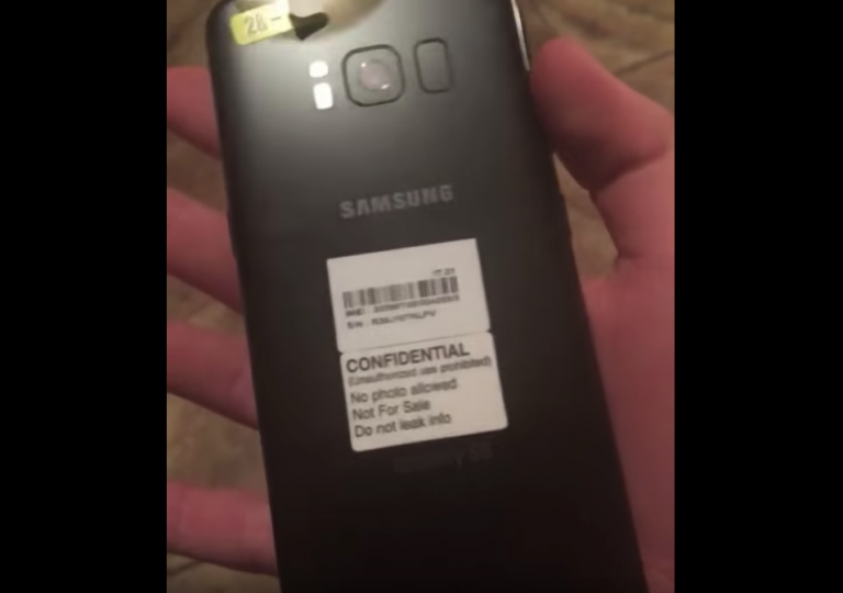Samsung Galaxy S8 se filtra en video con tus etiquetas de confidencialidad a la vista