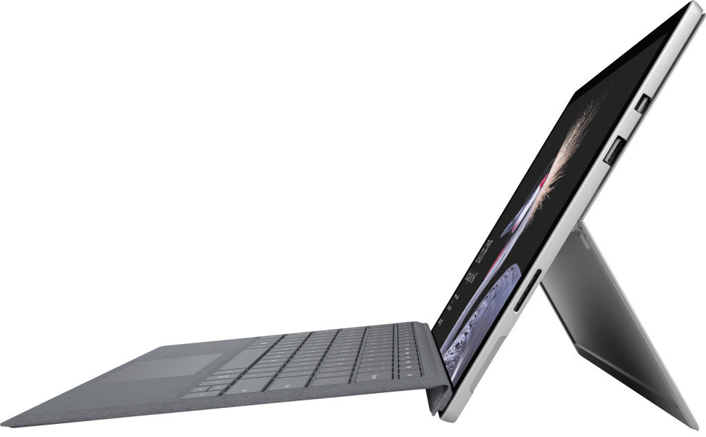 Ángulo lateral de la nueva Microsoft Surface Pro. 