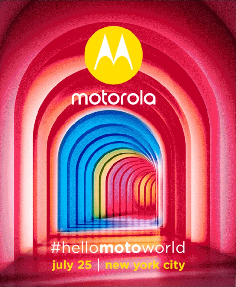 Segunda parte de la invitación al evento de Motorola en la ciudad de Nueva York el 25 de julio.