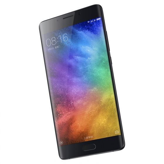 Frente del Xiaomi Mi Note 2 Special Edition negro. 