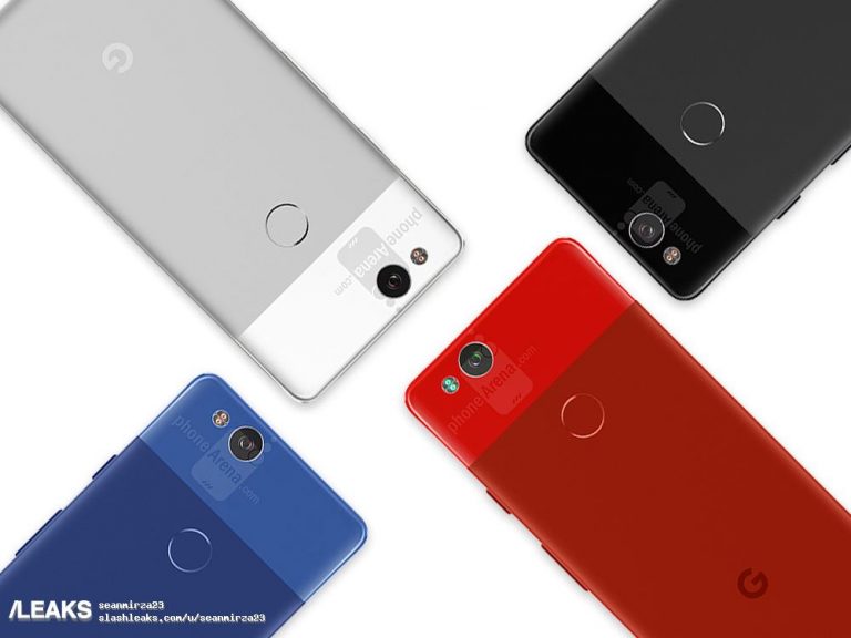 Renders imaginan al Google Pixel 2 en cinco variantes según planos CAD