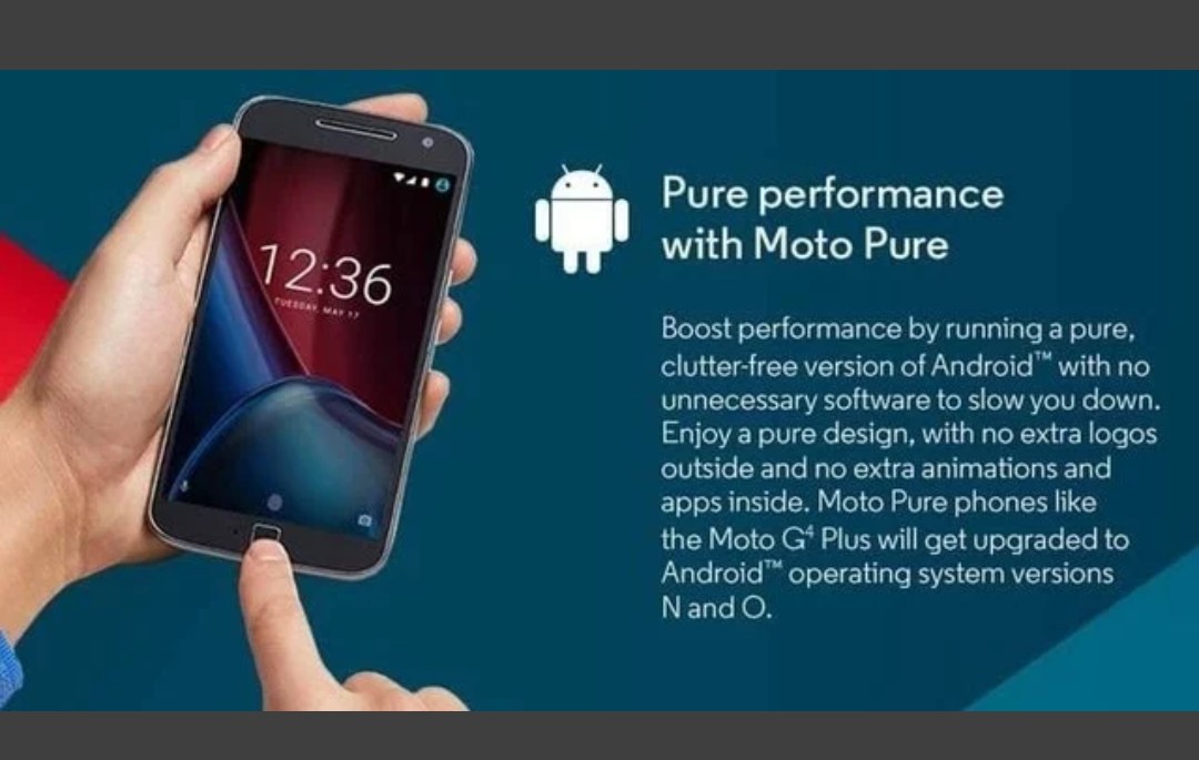 Imagen con zoom sobre el párrafo que menciona el soporte a Android "O" del Moto G4 Plus.
