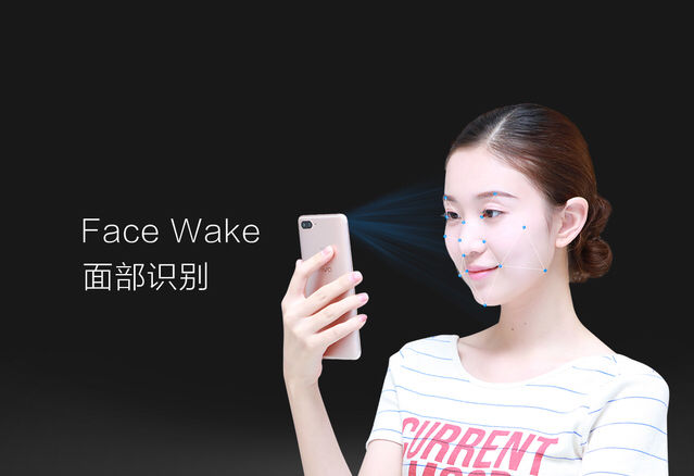 Render oficial sobre la tecnología "Face Wake" alojada en el Vivo X20 y el Vivo X20 Plus. 