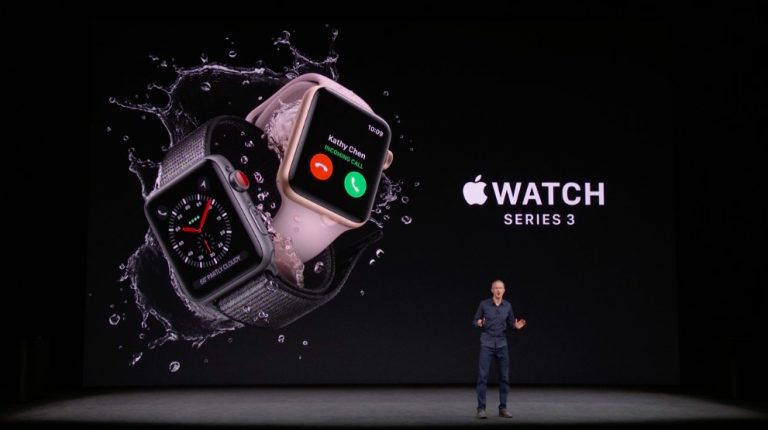 Se anuncia oficialmente la Apple Watch Series 3