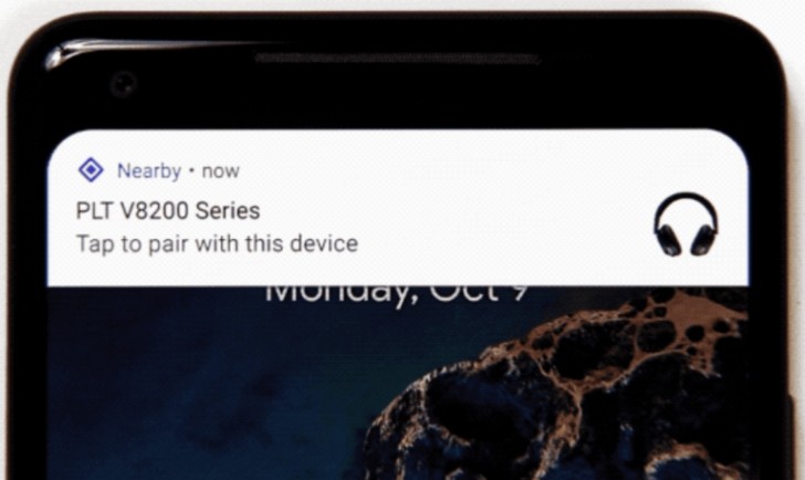 Captura que muestra la notificación de Bluetooth Fast Pair para finalizar el emparejamiento.