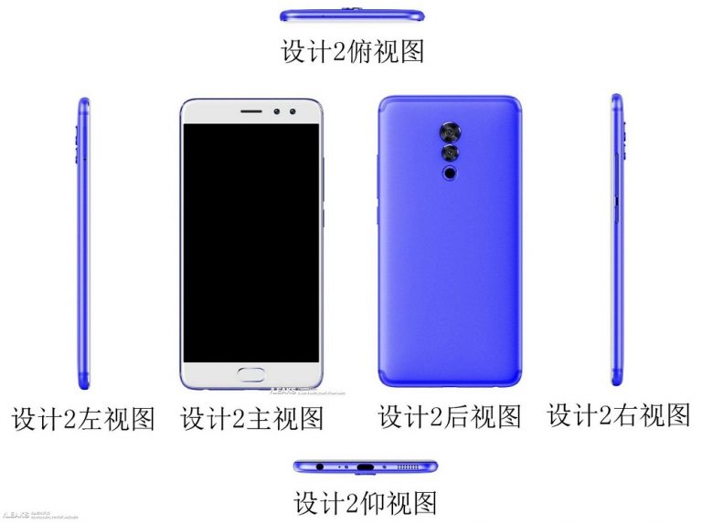 Se filtran renders completos de un posible nuevo smartphone de Blue Charm o nuevo Meizu «mBlu»