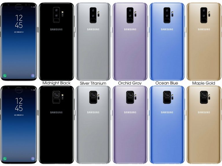 Posibles primeras imágenes del Samsung Galaxy S9/S9+ y sus cinco variantes de colores