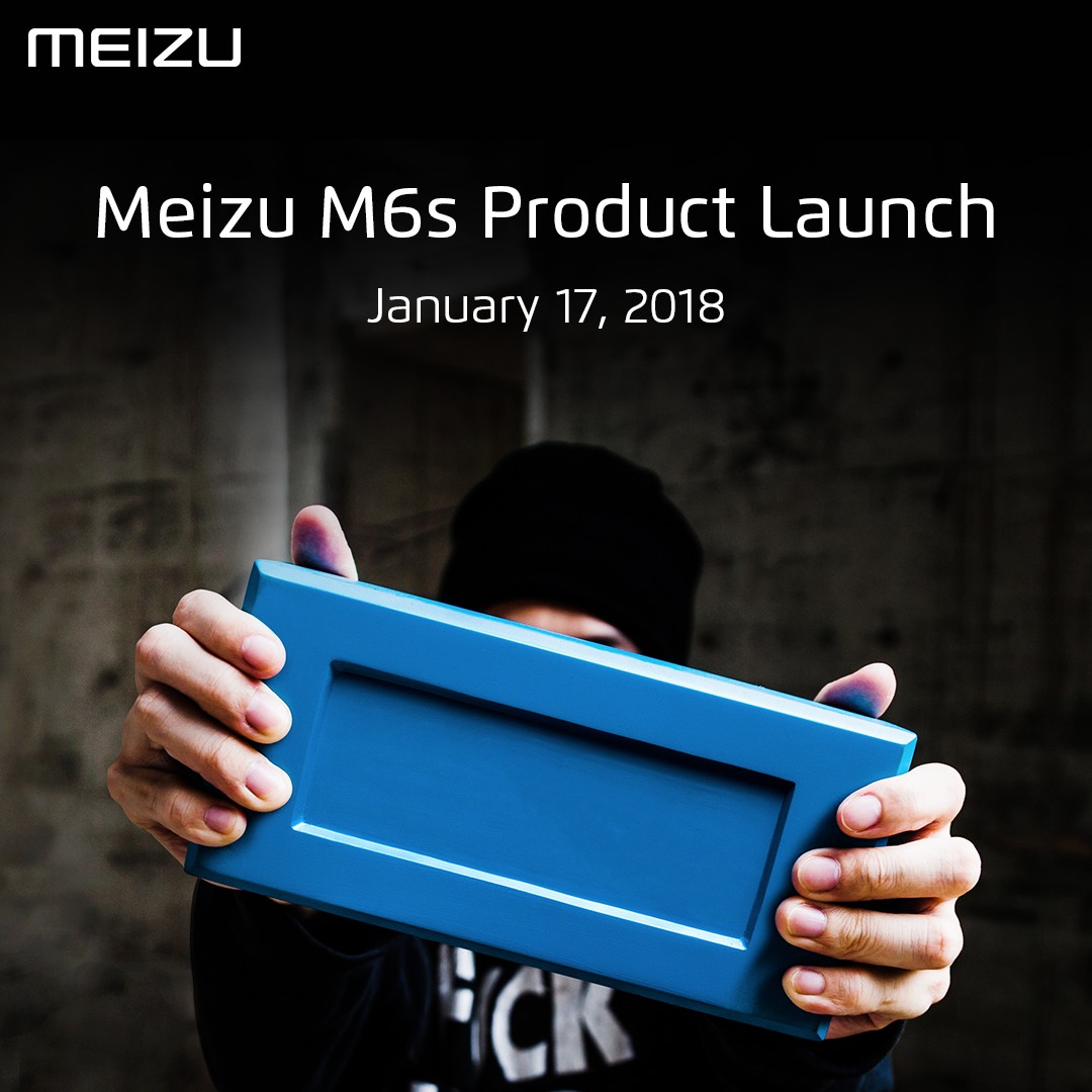 Póster oficial que señala el 17 de enero como la fecha de anuncio oficial del Meizu M6S.