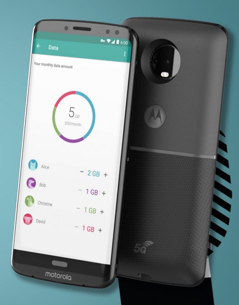 Supuesto render frontal y dorsal filtrado por Droid Life del Motorola Moto Z3. 