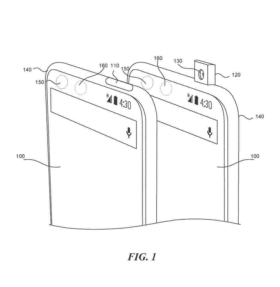 Patente de la cámara periscópica de Essential que podría debutar en un teléfono en 2018.