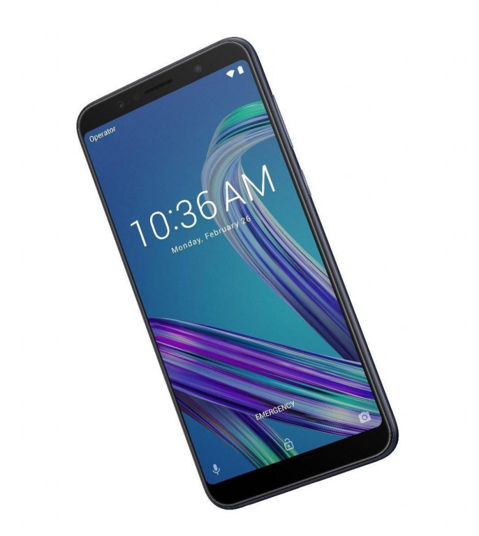 Render oficial frontal del ASUS Zenfone Max Pro M1. 