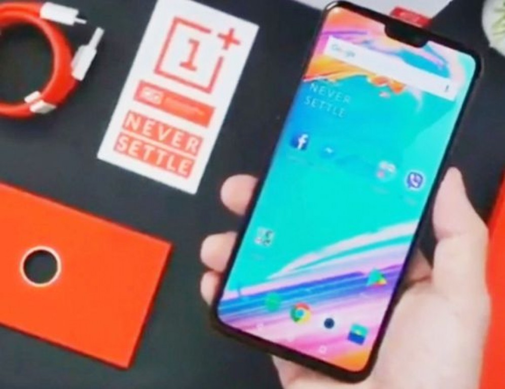 Fotografía en vivo filtrada del frente del OnePlus 6.