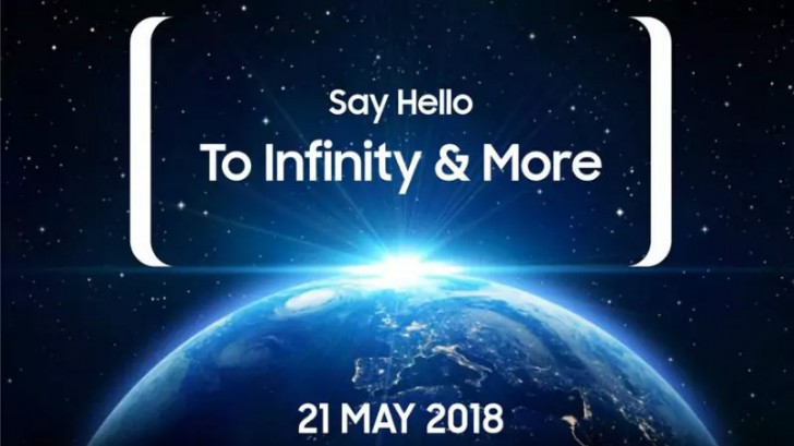 Invitación al evento de Samsung en India el 21 de mayo. 