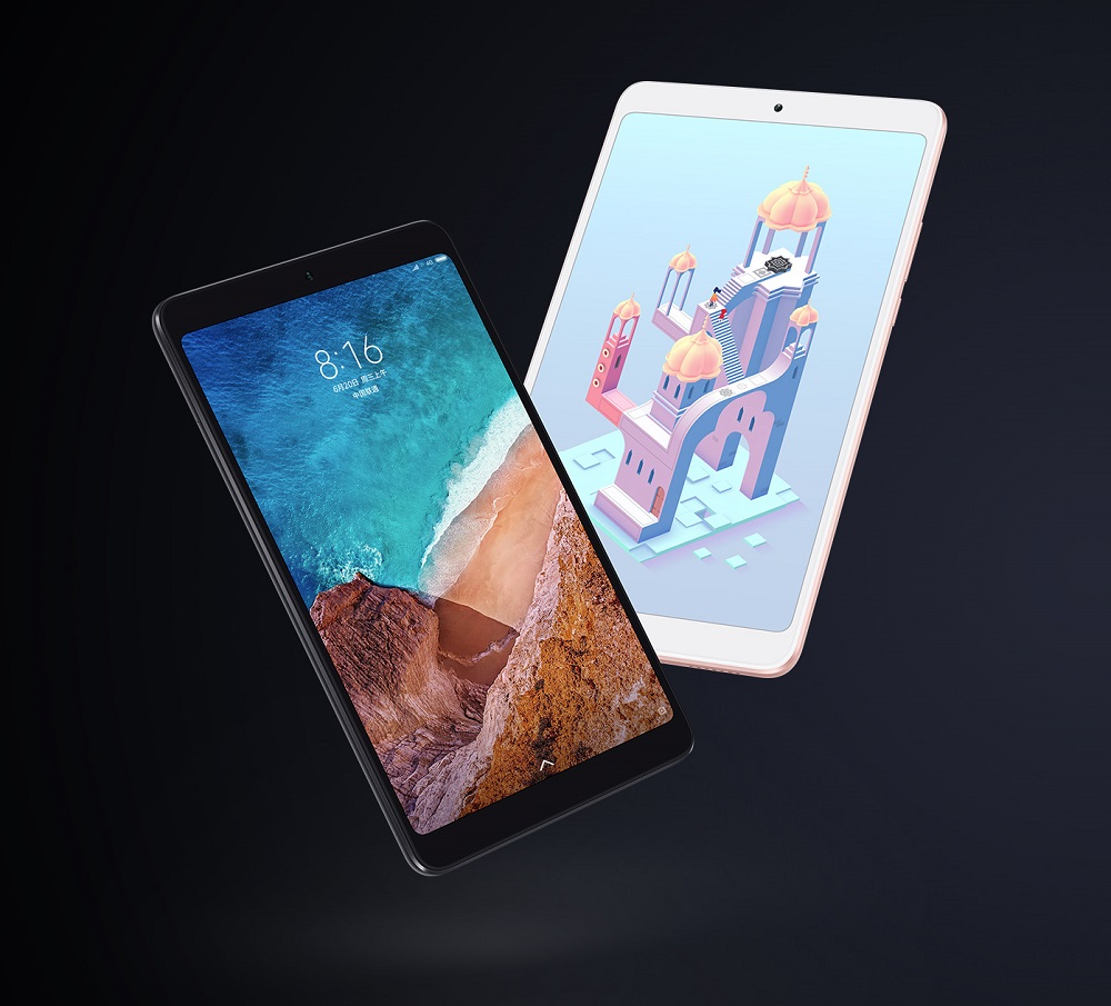Render oficial del frente y dorso de la Xiaomi Mi Pad 4.